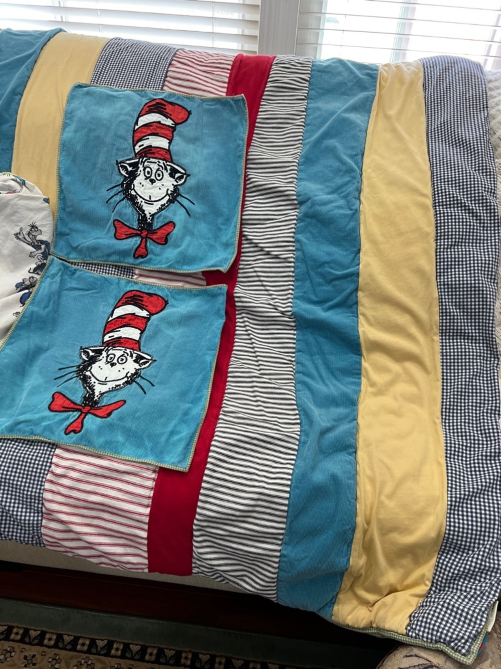Pottery Barn Kids & Dr. Seuss 5 PCs. Set Bending Comforter Sheets Shams Sz Twin - Picture 6 of 14
